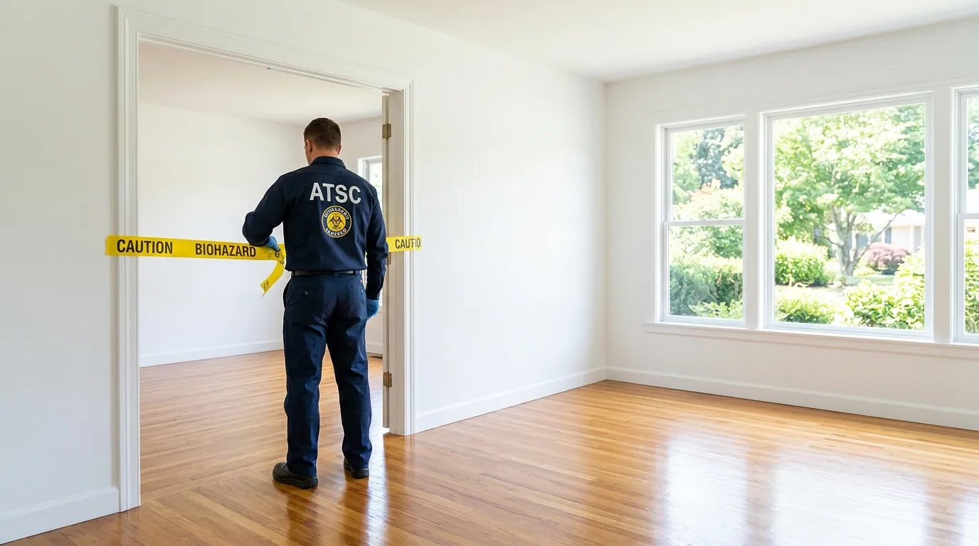 Certified biohazard cleanup crew performing Crime Scene Cleanup in Midlothian